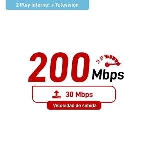 2 Play Hogar -  TV + Internet 200Mbps