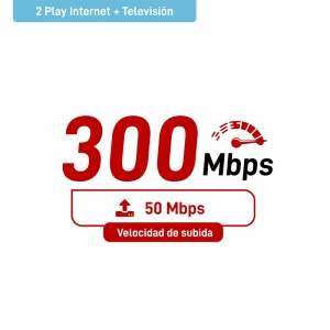 2 Play Hogar - TV + Internet 300Mbps