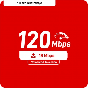 2 Play Teletrabajo - Teléfono + Internet 120Mbps
