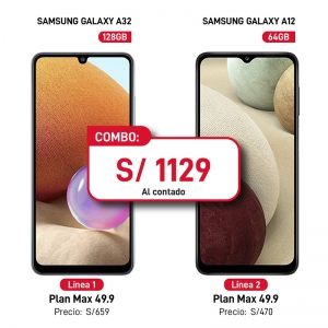 GALAXY A32 128GB + GALAXY A12 64GB