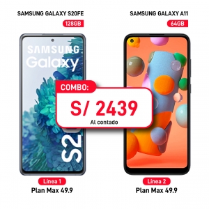 SAMSUNG GALAXY S20FE 128GB + GALAXY A11 64GB