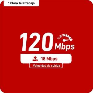 Teletrabajo - TV Superior + Teléfono +  120Mbps